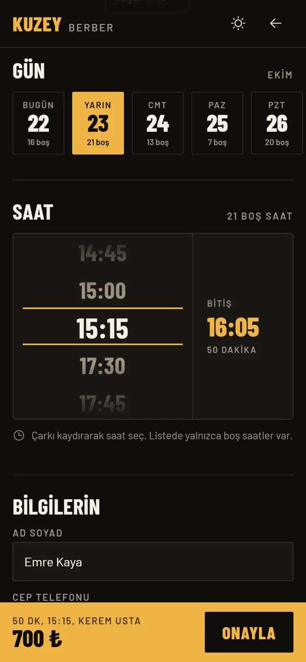 Kuzey Berber kaydırmalı saat çarkı